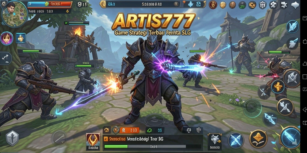 Screenshot ARTIS777 menampilkan pertempuran strategis yang mendebarkan.