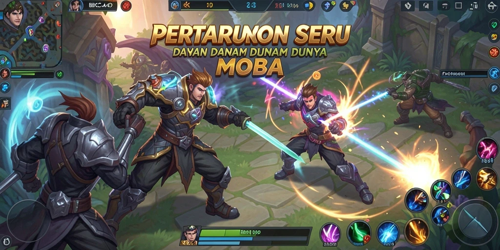 Gameplay seru dengan aksi pertarungan epik dalam BBCA4D.