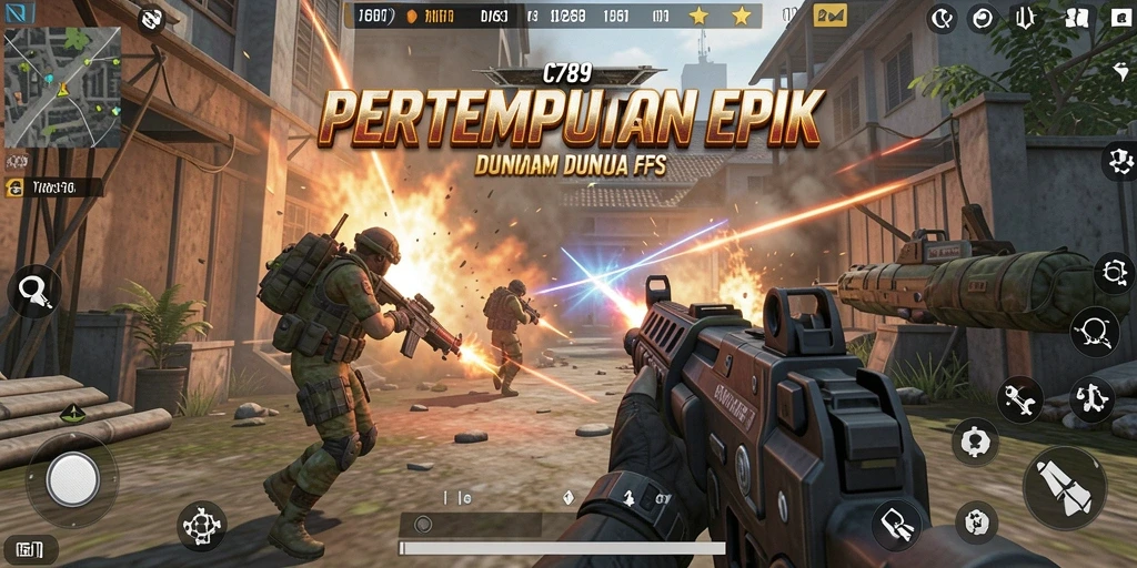 Screenshot menunjukkan gameplay mendebarkan dalam C789 dengan grafis yang menawan.