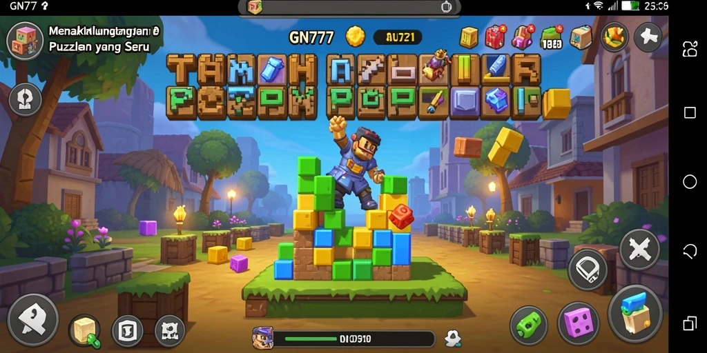 Tampilan gameplay GN777 dengan berbagai puzzle menarik.