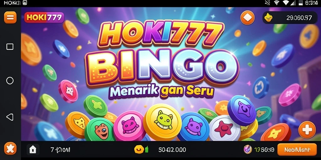 Tampilan gameplay Bingo yang seru dan menarik di HOKI777.