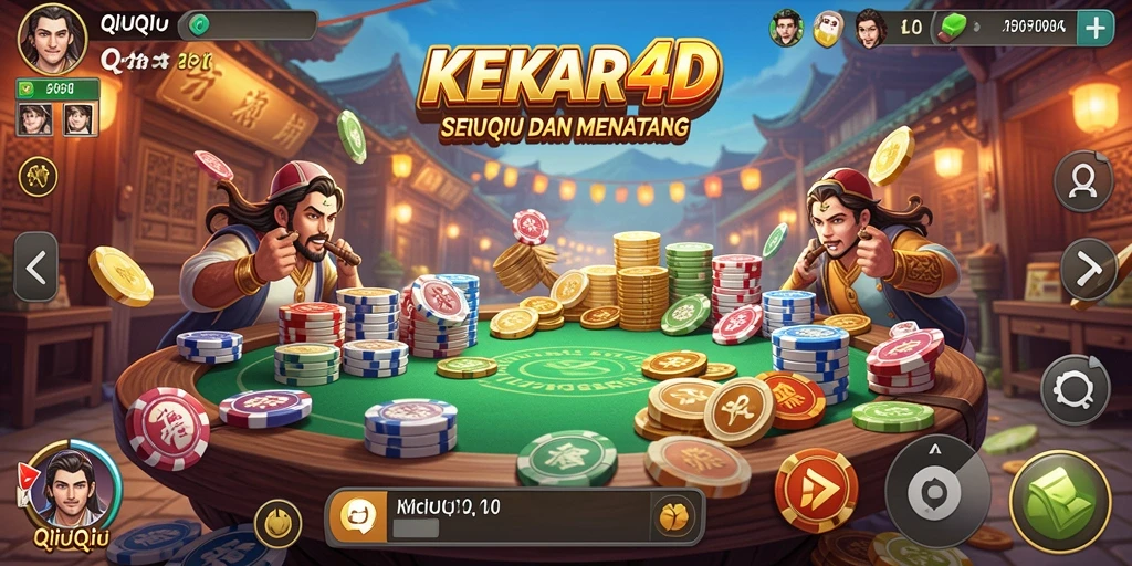 Tampilan gameplay QiuQiu yang menarik di KEKAR4D.