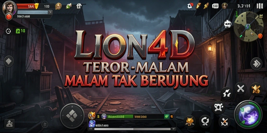 Screenshot gameplay LION4D menampilkan suasana horor yang mencekam dan menakutkan.