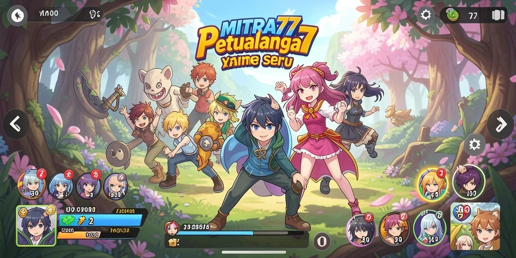 Tampilan gameplay petualangan seru dalam MITRA77.