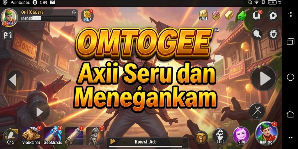Screenshot utama OMTOGEL menampilkan adegan aksi mendebarkan.