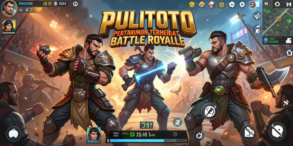 Gameplay seru PULITOTO dalam pertempuran Battle Royale.