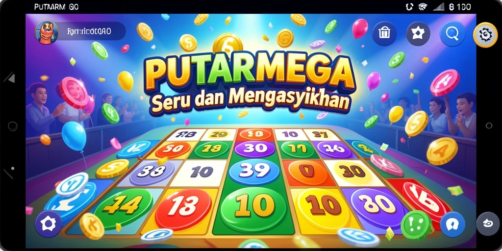 Tampilan screenshot PUTARMEGA saat gameplay Bingo yang seru.