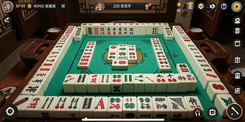 Tangkapan layar permainan Mahjong yang mengasyikkan.
