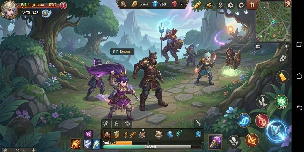 Tampilan gameplay menunjukkan aksi seru dan grafis menakjubkan dalam RPG.